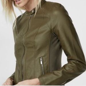 Express Faux Leather Moto Jacket